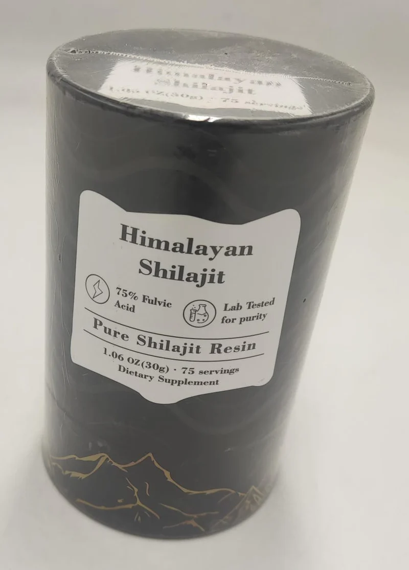 Himalayan Shilajit Pure Resin – 75% Fulvic Acid – 30g (75 Servings)