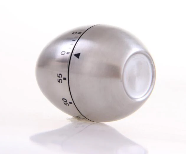 Egg-Shaped Mechanical Kitchen Timer