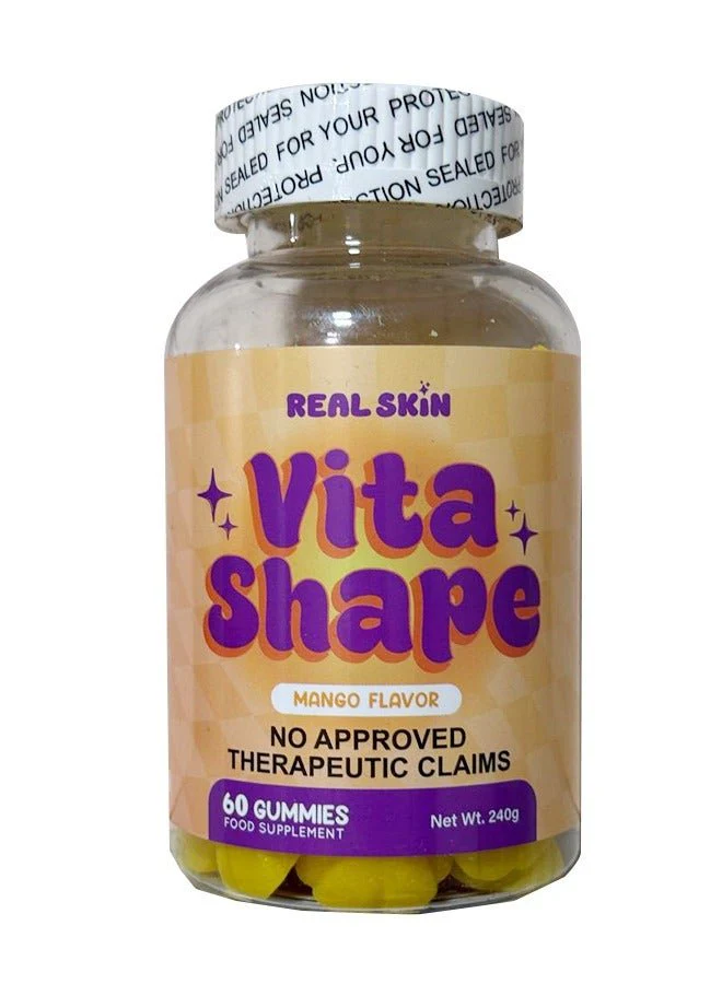 Real Skin Vita Shape Gummies – Mango Flavor – 60 Gummies (240g)