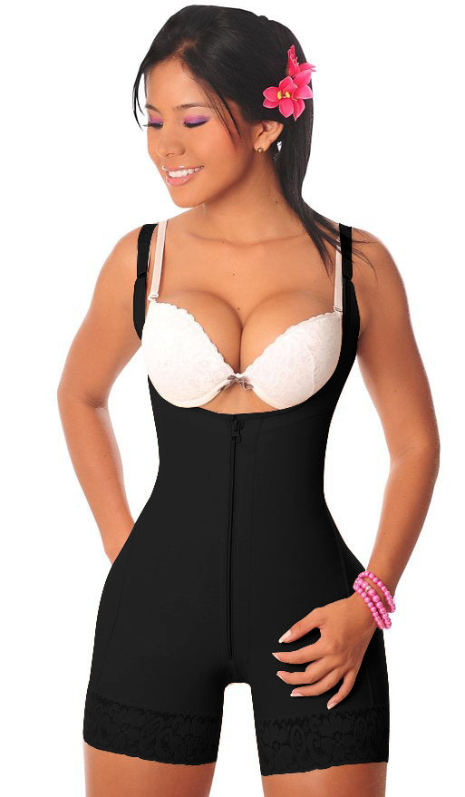 Peach hip pants corset