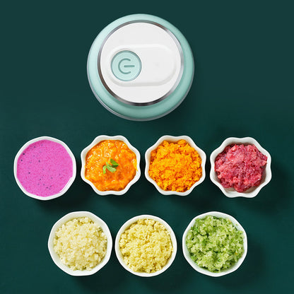 Portable Electric Mini Vegetable Fruit Meat Food Chopper Grinder