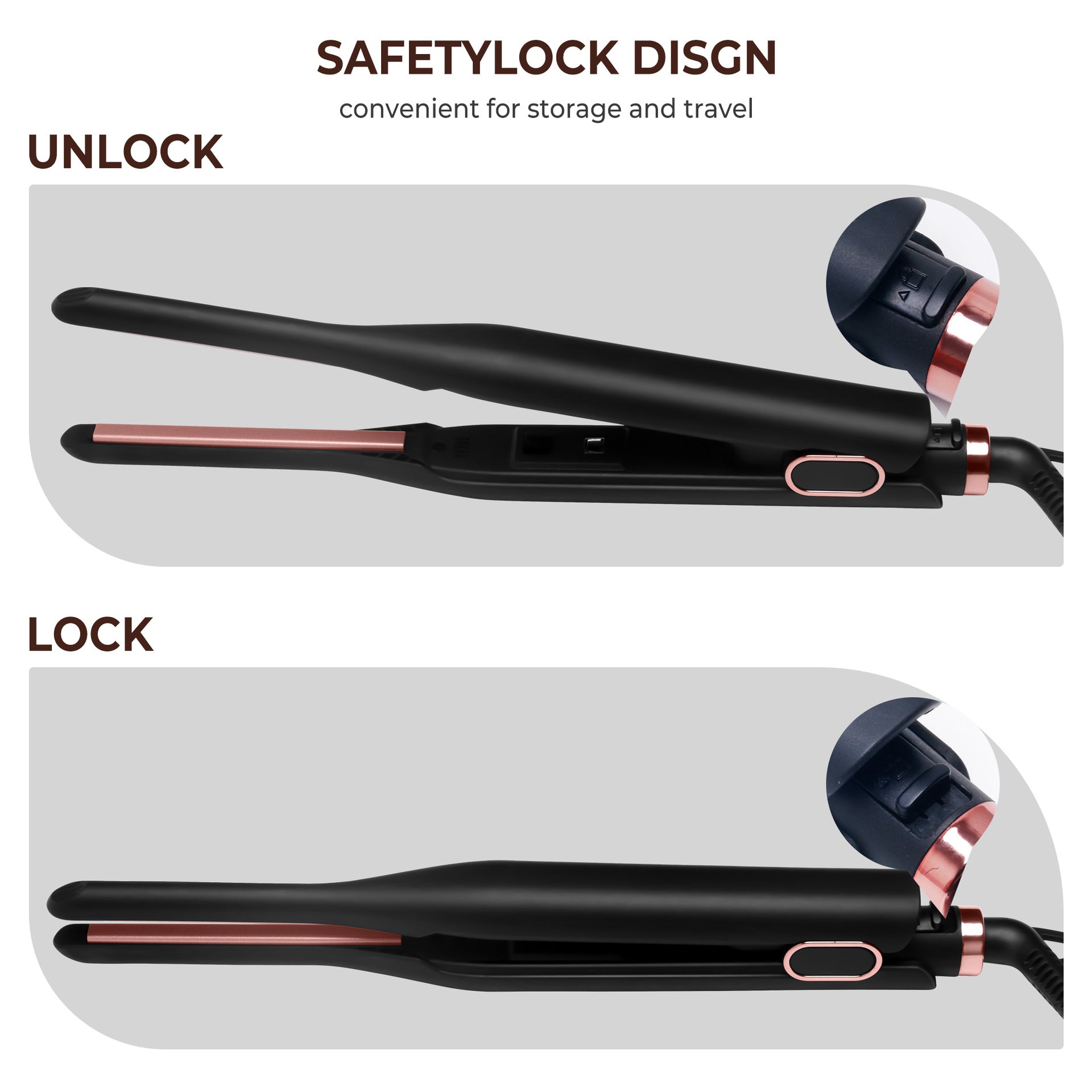 Quick Wide Voltage Mini Hair Straightener