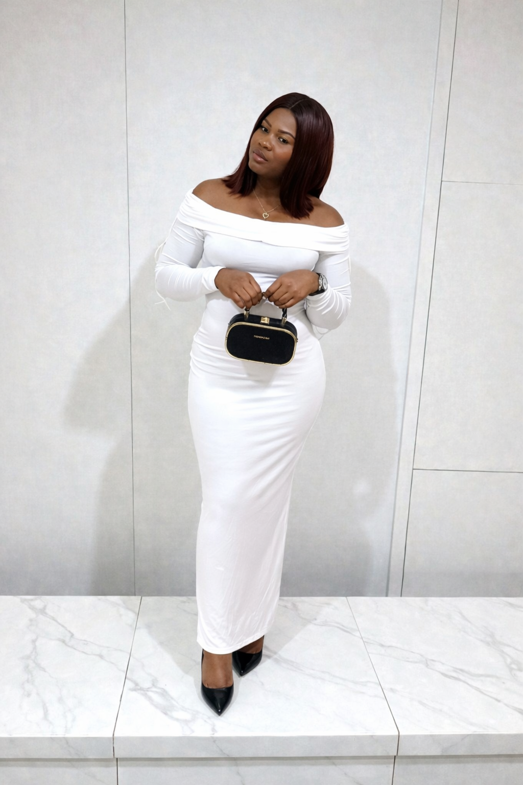 Sophie white party gown