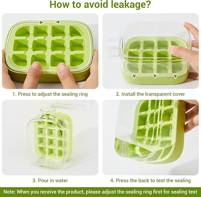 2-in-1 Ice Cube Tray Water Bottle, 500ML