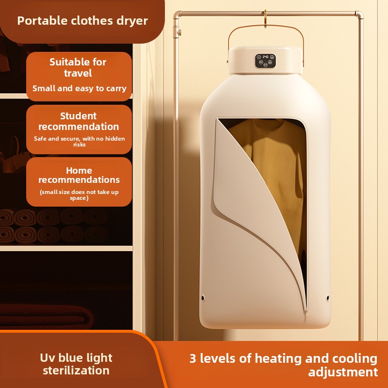 Folding clothes dryer for household use