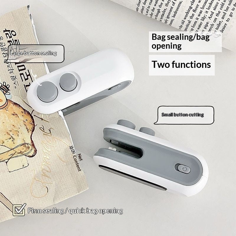 Mini 2 In 1 Sealer Heat Sealer Bag Opening Machine