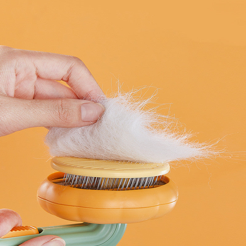 Pet Cat Brush Self-cleaning Comb Looper For Hair Removal.