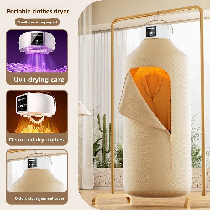 Folding clothes dryer for household use