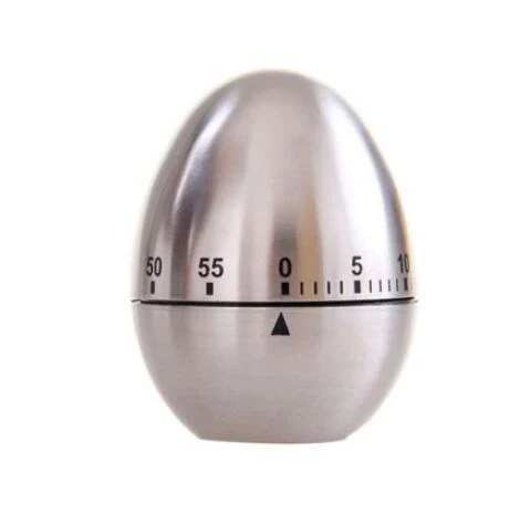 Egg-Shaped Mechanical Kitchen Timer