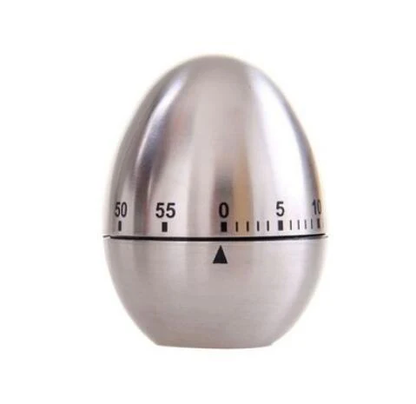 Egg-Shaped Mechanical Kitchen Timer