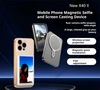 Selfie screen with mirror and phone mount