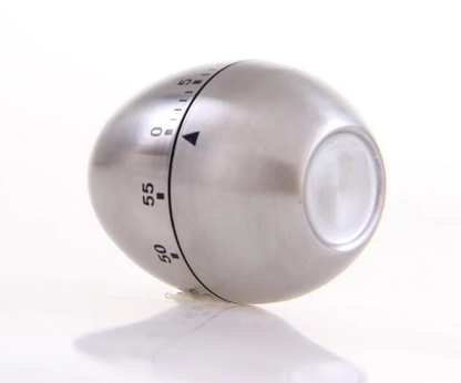 Egg-Shaped Mechanical Kitchen Timer