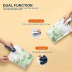 Dual function – seal and open bags with one stroke, firm seal with gentle pull