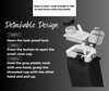 Easily foldable silicone water bottle step by step folding demonstration