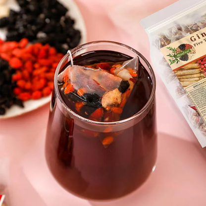 Ginseng Five Treasure Tea – Chinese Herbal Wellness Tea Bags