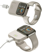 Smart Watch Power Bank Case – side and wrist view