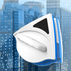 Magnetic double-sided window cleaner blue and white cleaning high-rise building glass