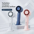 Turbofan compact powerful airflow – three wind speeds, white navy blue and pink colors