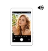 Selfie screen showing dual phone display comparison