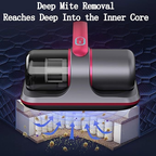 UV mite removal vacuum showing deep mite removal reaching into mattress inner core
