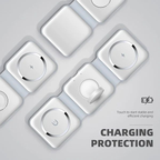 3-in-1 wireless charger charging iPhone, Apple Watch and AirPods simultaneously